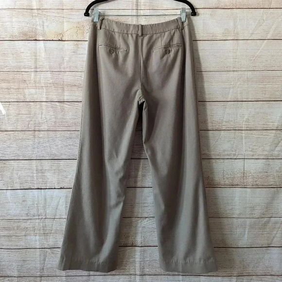Ralph Lauren Black Label Women's Size 6 Wool Blend Dress Pants Taupe St Wide Leg - Picture 9 of 12